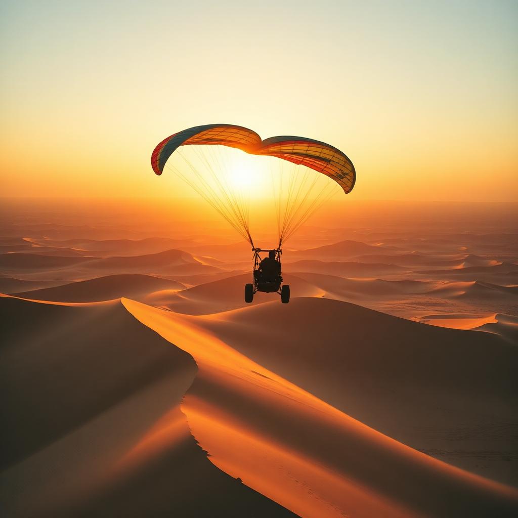 Aircraft on runway at sunrise
